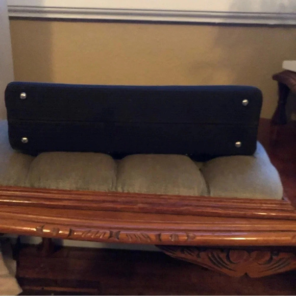 Vintage 1950s Soure Bag Embroidered with Beading and Applique - Picture 7 of 8